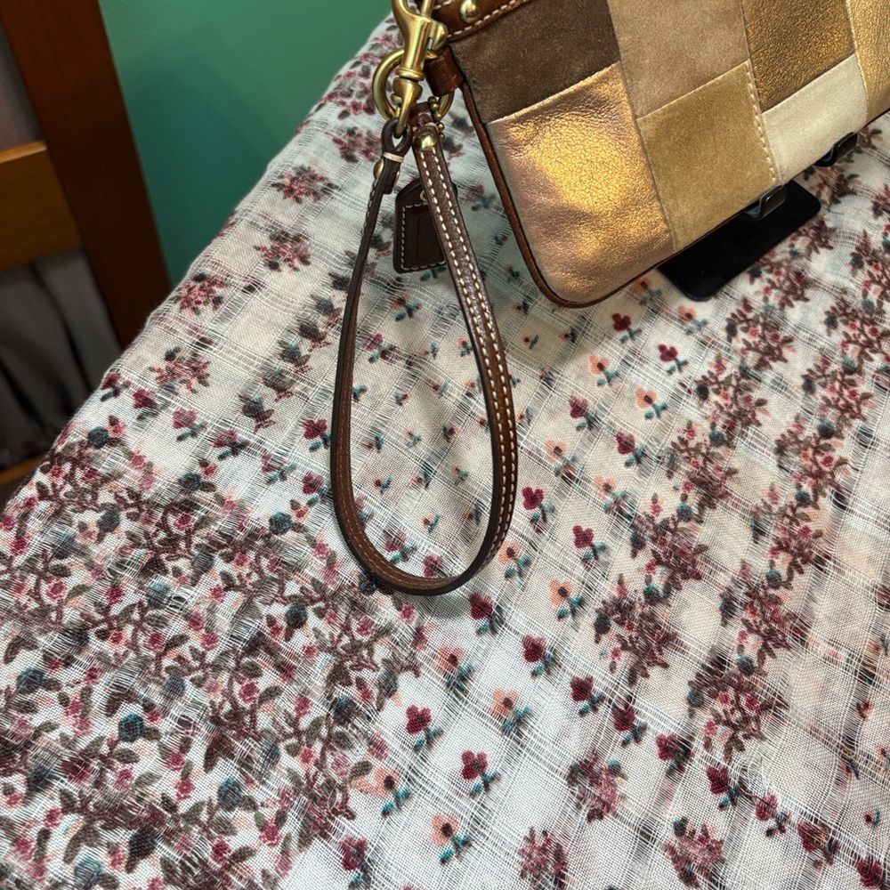 Coach Patchwork Leather Wristlet - image 8